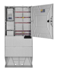 Festplatzsäule mit VNB-Teil,inkl.Sammelschienen,5-pol.250A,für Sys-Leisten, mit FP-Einf.