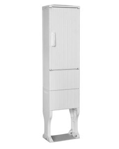 Flat cabinet with PVC installation panel, HxWxD: 1600x395x224