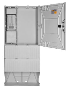 Festplatzsäule mit VNB-Teil,inkl. Montageplatte für Festplatzteil zur Selbstbestückung, mit FP-Einf