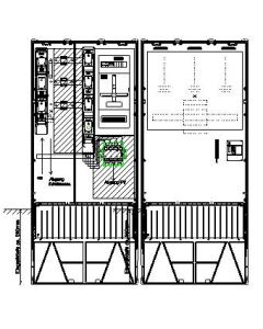 Wandlerm. Thür.Energie 250A, VDE-AR-N 4105 NA-Schutz &lt;100kVA mit Abgang Direktmess.