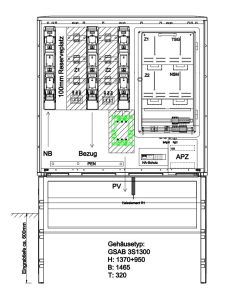 Wandlermessung AVACON 250 A NA-Schutz  n. VDE-AR-N 4105 &lt;100kW Selbstverbr.-Überschusseinsp.