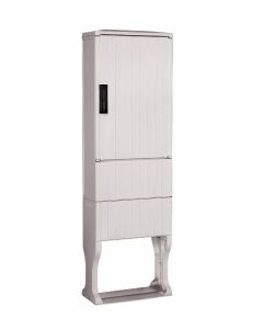 Flat cabinet with PVC installation panel, HxWxD: 1600x495x224