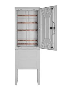 Normkabelverteiler Gr.0, ohne Sockel  HxBxT 1005x610x320mm, mit Sammelschienen 4-pol 30x5 185mm