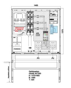 Wandlermessschrank für e.on Thüringen  incl. Sockel