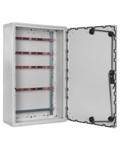 GfK-Wandschränke IP 55 H 1250 x B 750 x T 300 Einfachschließung mit Sammelschienensystem 30x5