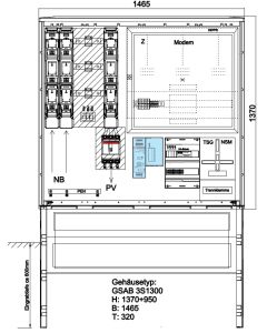 Wandlermessung Westfalen Weser 400 A nach VDE-AR-N 4105, &lt;100kW