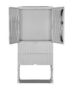 Flachschränke mit Sockel H 1600 x B 745 x T 226 mit Montageplatte