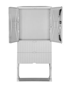 Flachschränke mit Sockel H 1600 x B 495 x T 225 mit Montageplatte