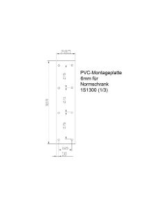 1/3-Montageplatte füt 1S1300 HxBxT:HxB 1230x285x6mm