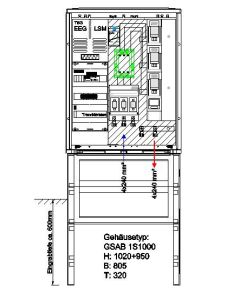 NA - protection cabinet for outside HxWxD : 1000x805x320, 110kW