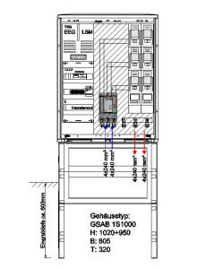 NA - protection cabinet for outside HxWxD : 1000x805x320, 150kW