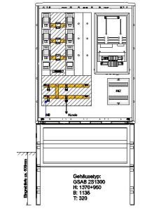 Wandlermessung Westnetz 250A inkl. Sockel