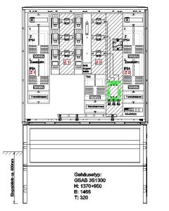 Wandlermessung Westnetz 250A Überschusseinsp. mit NA-Schutz bis 135kVA inkl. Sockel