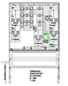 Wandlermessung Westnetz 250A Überschusseinsp. mit NA-Schutz bis 135kVA inkl. Sockel