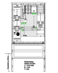 Wandlermessung Netze BW 250 A incl. Sockel mit Kundenlastschalter inkl. Direktmessung