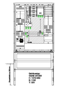 Wandlermessung Netze BW 250 A incl. Sockel mit Kundenlastschalter inkl. Direktmessung