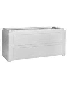 Sockel für Kabelverteiler Tiefe 470mm,  250mm hoch, zweiseitiger BA als Bodenaufbausockel