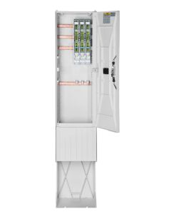Kabelverteilersäule mit Sammelschiene 100mm, 30x5, mit 3xNH00 Lastschaltleiste