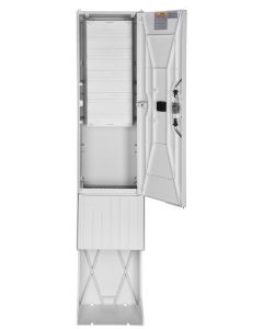 Verteilersäulen HxBxT:1710x350x282 mit Montageplatte mit Verteiler 4-Reihig!