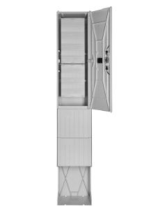 Verteilersäulen HxBxT:2010x350x286 mit Verteiler 5x13 TE, incl. N-PE-Schiene