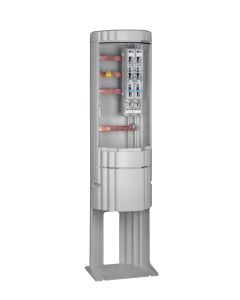 GSAB-Poller, Ges.-Höhe 1450mm, Durchm. 360mm, 4-L Sammelsch. 30x5 (100mm), 2xNH00-Lastschaltleiste