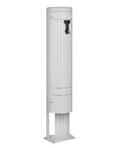 GSAB-Poller rund mit Sockel, Ges.-Höhe 1840mm, Durchm. 360mm mit Sammelschiene 30x5 (185mm) 5-pol.