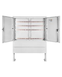 Normkabelverteilerschrank HxBxT:1100x785x327 mit Montageplatte und Doppelschließung