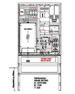 Wandlermessung Stromnetz Hamburg  250 A incl. Sockel , HAK NH 2 eingeb.., zusätzl. Direktmessung