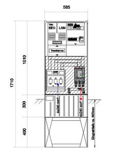 NA - protection cabinet for outside HxWxD : 1000x805x320, 75kW