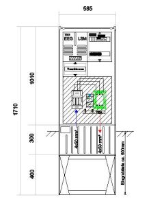 NA - protection cabinet for outside HxWxD : 1000x805x320, 75kW