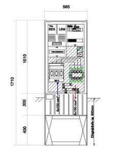 Wandlermessung enviaM mit NA-Schutz nach VDE-AR-N4105 <100kW