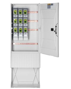 Verteilersäule HxBxT:1710x580x280, Sammelschienensystem 4-pol. 3xSicherungslastschaltleiste NH2