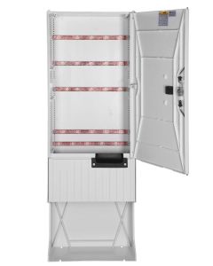 Festplatzverteiler mit Sockel HxBxT:1710x585x280 mit Sammelschienen 400A, 5-pol inkl. FP-Einf.