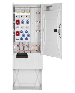 Festplatzverteiler mit Sockel HxBxT:1710x585x280 mit Sammelschiene 400A,5-pol,Sys-32+16+8SSD inkl.FP