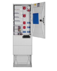 Festplatzverteiler mit Sockel HxBxT:2010x585x280 mit NH00,CEE63,2xCEE32,2xCEE16,8xSSD inkl. FP