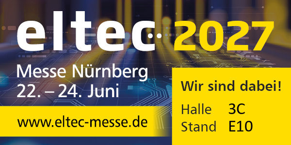 ELTEC 2027 – Messe Nürnberg, Halle 3C, Stand E10